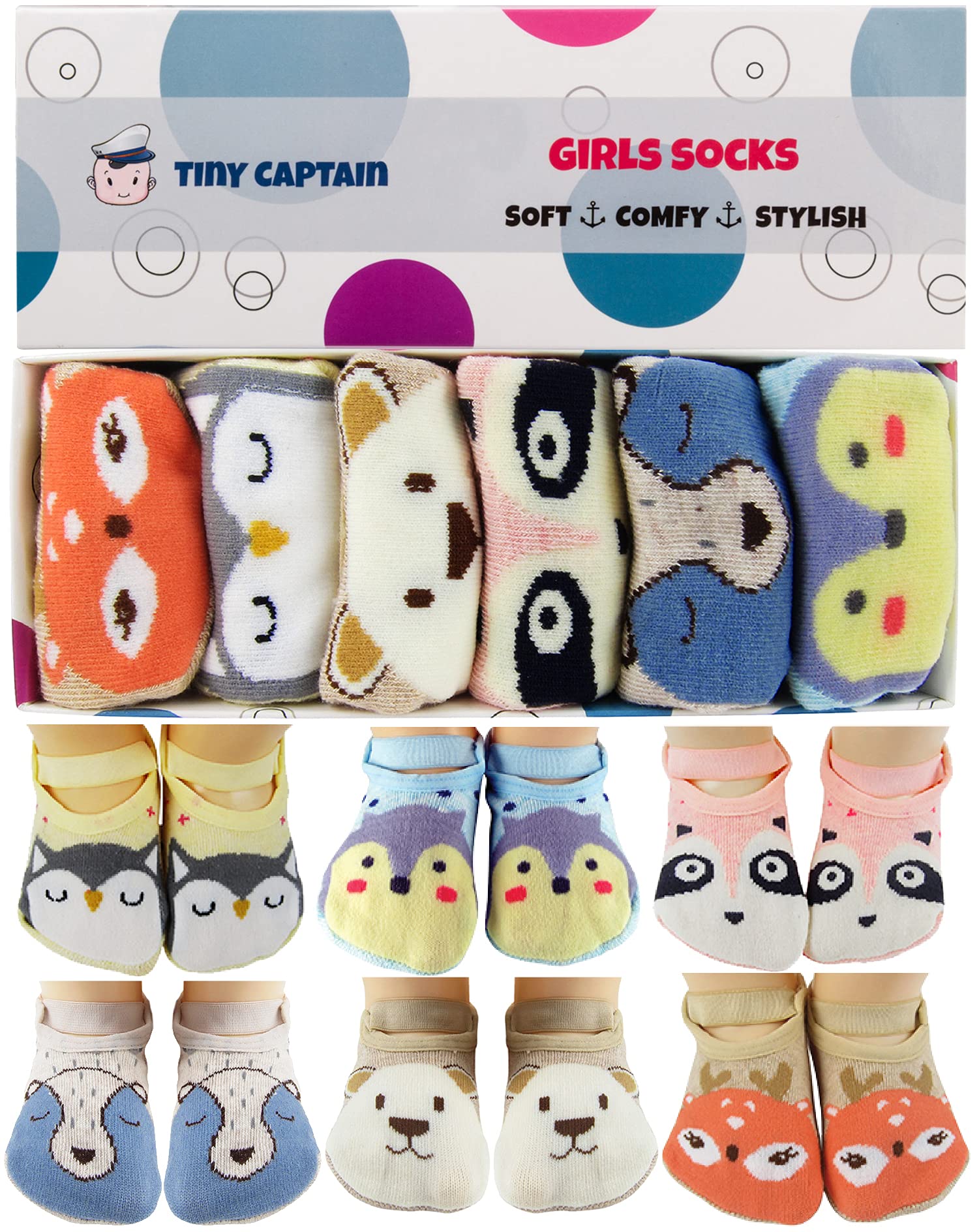 Algopix Similar Product 18 - Baby Toddler Girls Grip Socks  Anti