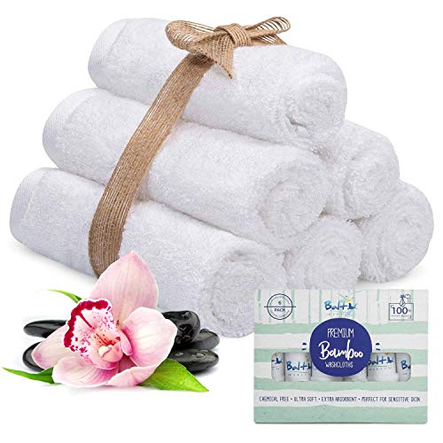 Algopix Similar Product 1 - Baby Washcloths Organic White 