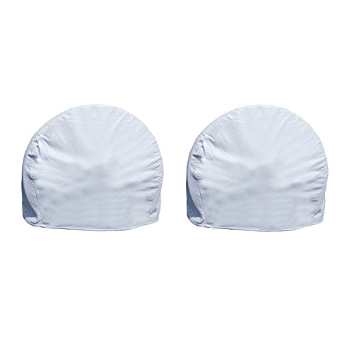 Algopix Similar Product 12 - Dumble White RV Tire Covers Set of 2