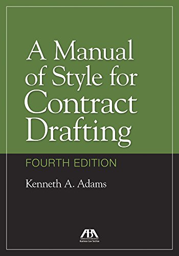 Algopix Similar Product 5 - A Manual of Style for Contract Drafting