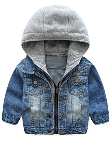 Algopix Similar Product 16 - Abolai Baby Boys Basic Denim Jacket