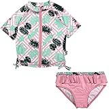 Algopix Similar Product 5 - SwimZip Girl Short Sleeve Rash Guard