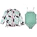 Algopix Similar Product 7 - SwimZip Girls Long Sleeve Rash Guard 