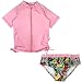 Algopix Similar Product 15 - SwimZip Girl Short Sleeve Rash Guard