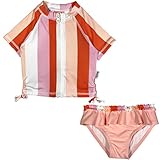 Algopix Similar Product 15 - SwimZip Girls Short Sleeve Rash Guard