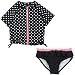 Algopix Similar Product 12 - SwimZip Girl Short Sleeve Rash Guard