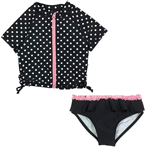 Algopix Similar Product 1 - SwimZip Girl Short Sleeve Rash Guard