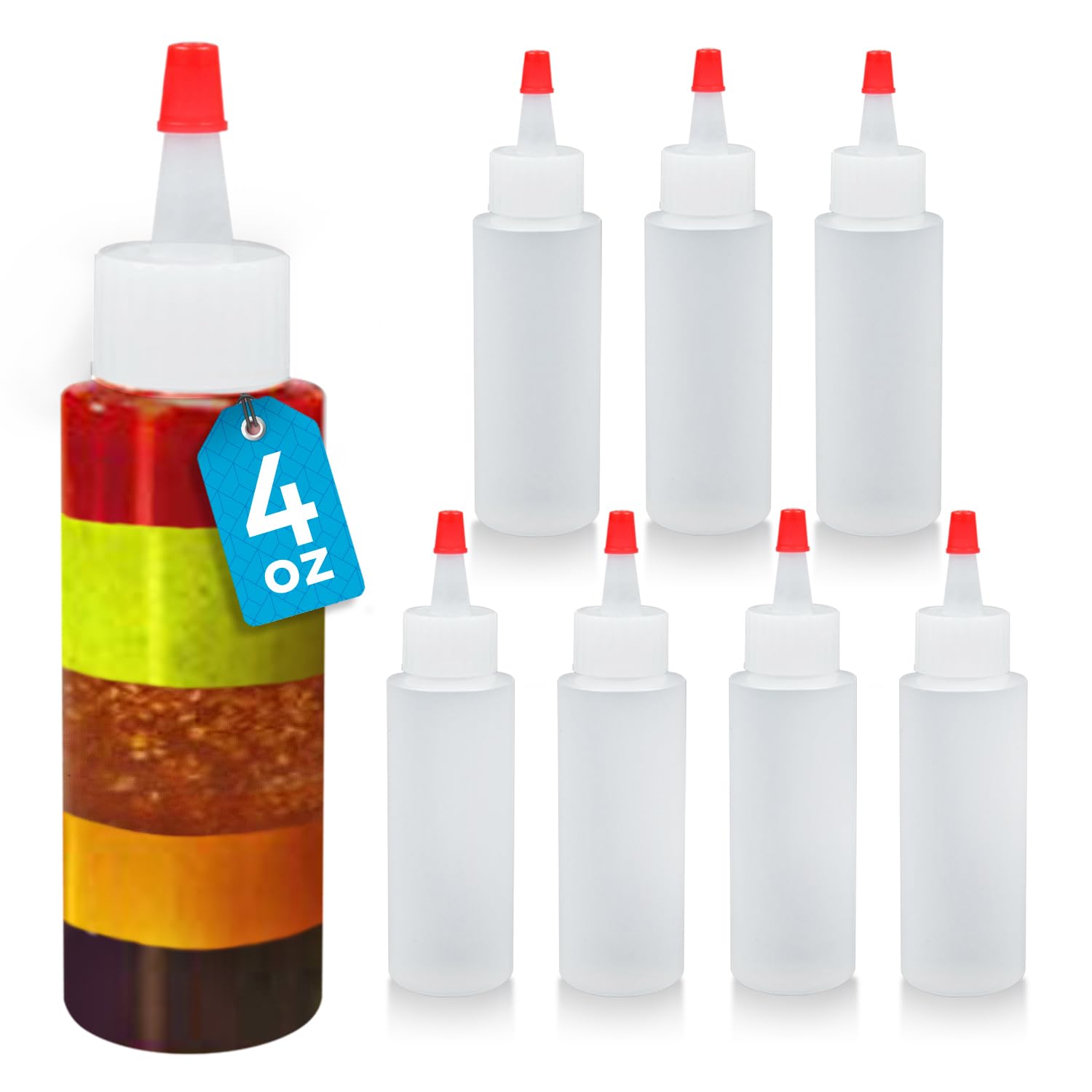 Algopix Similar Product 6 - IMPRESA 4 oz Small Plastic Squeeze