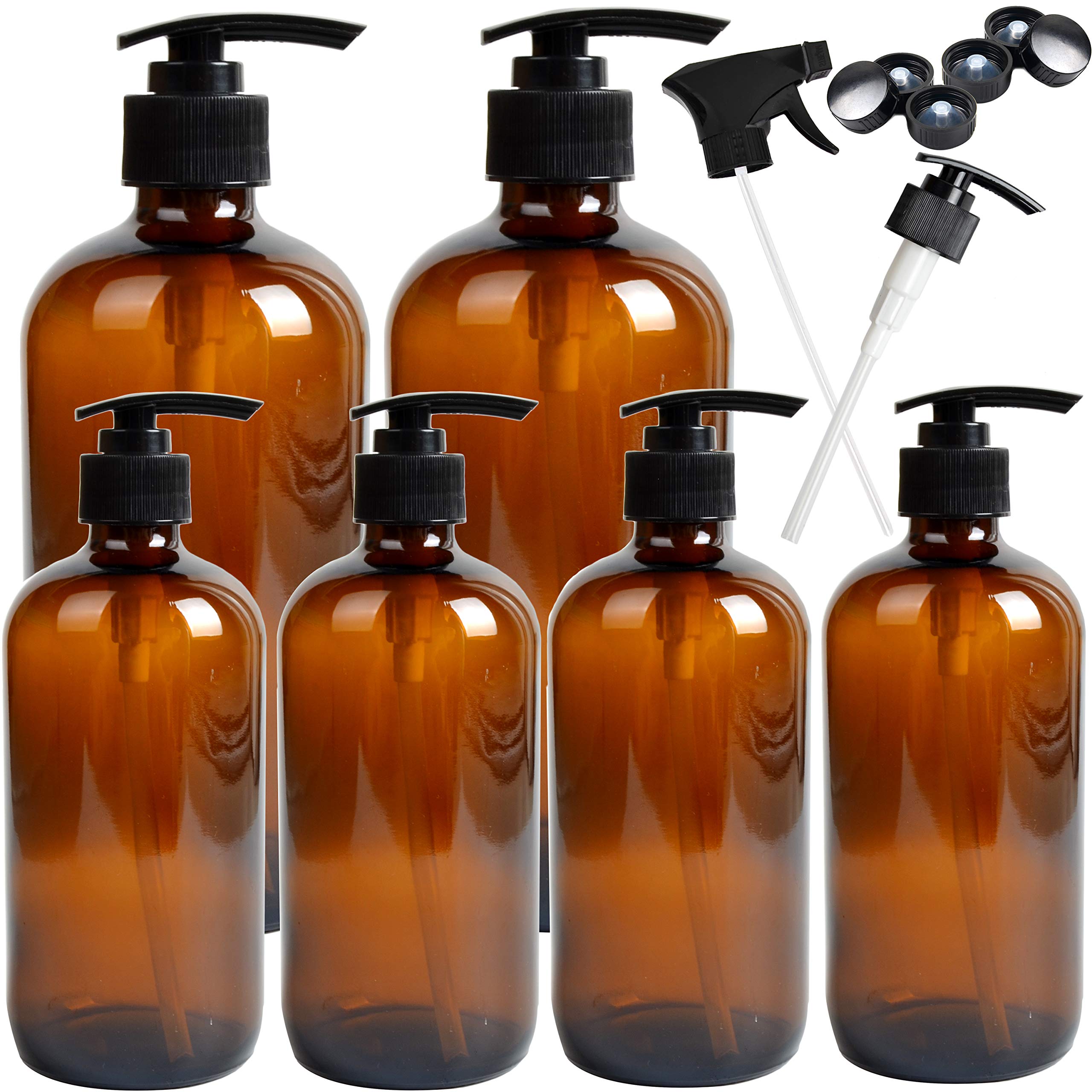 Algopix Similar Product 7 - Youngever 6 Pack Empty Glass Pump