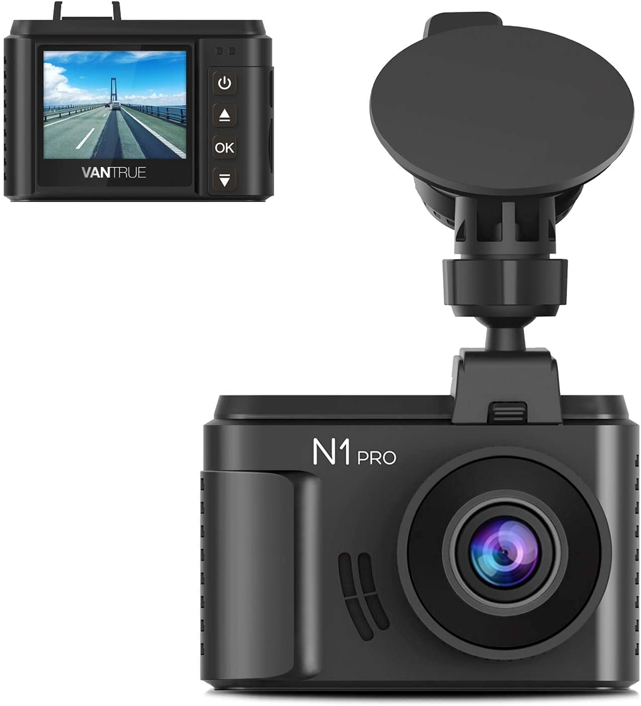 Algopix Similar Product 9 - Vantrue N1 Pro Mini Dash Cam Full HD