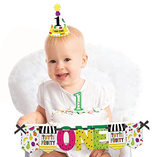 Algopix Similar Product 8 - Big Dot of Happiness Tutti Fruity 1st