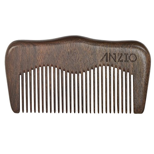 Algopix Similar Product 9 - Wood Beard Mustache Comb by ANZIO