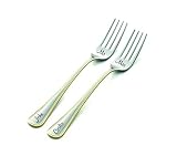 Algopix Similar Product 9 - Engraved Wedding Forks Dining Set of 2