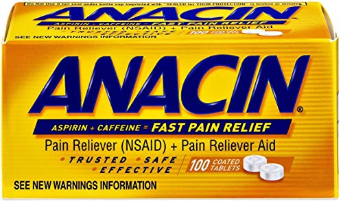 Algopix Similar Product 16 - Anacin Aspirin NSAID caffeine pain