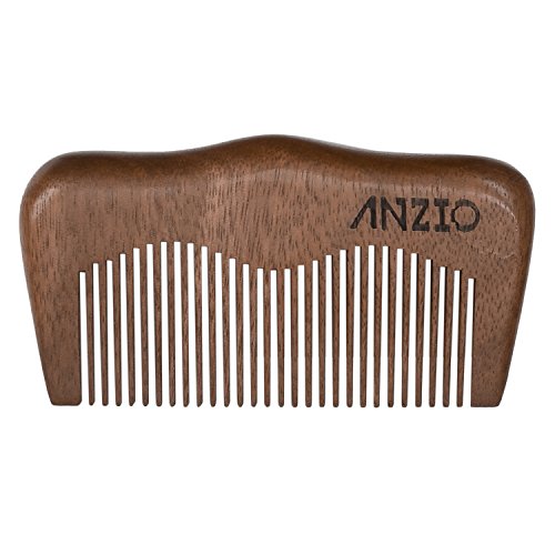 Algopix Similar Product 20 - Wood Beard Mustache Comb by ANZIO