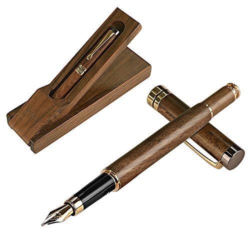 Algopix Similar Product 4 - HENZIN Fountain Pen Wooden Ink Pen
