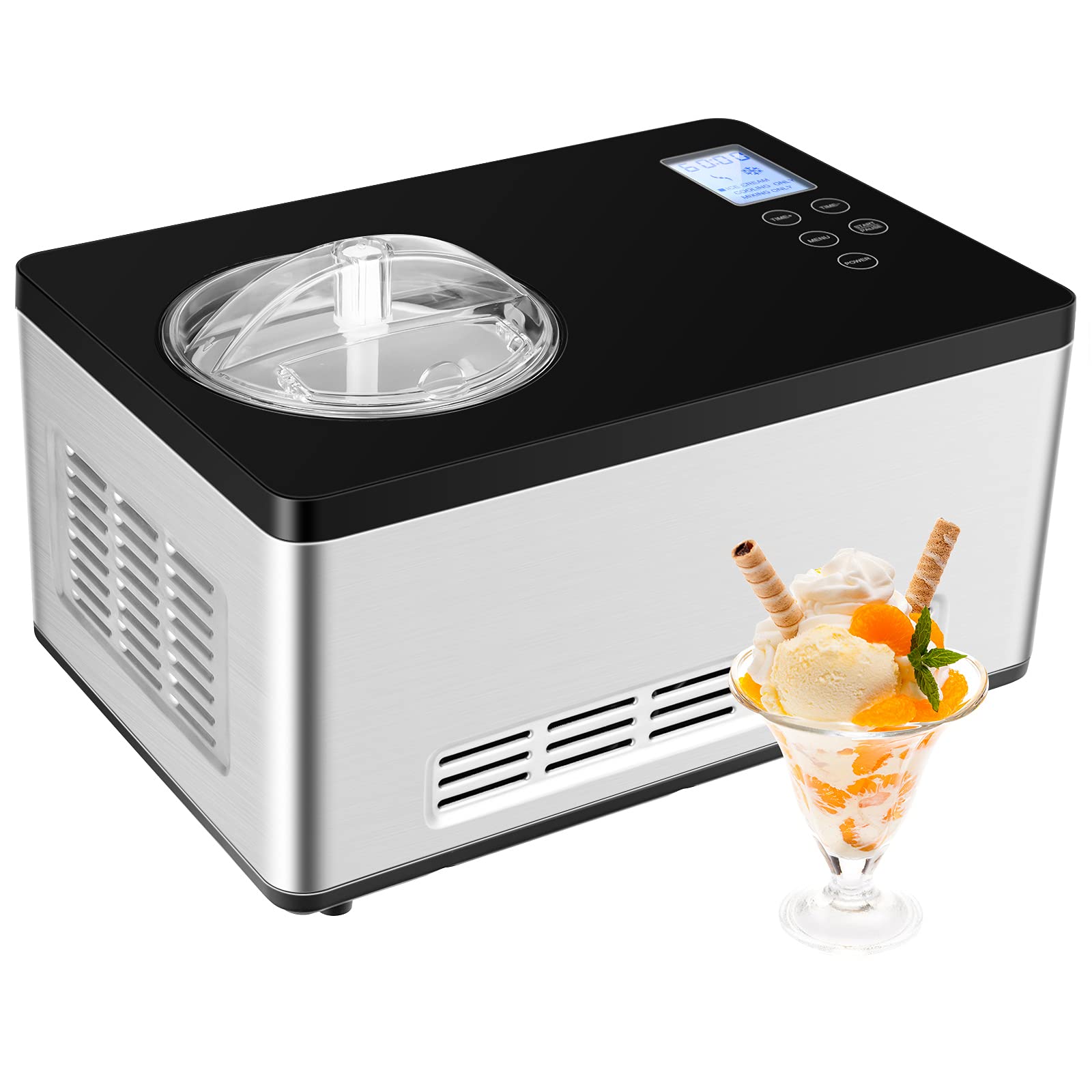Algopix Similar Product 16 - COSTWAY Ice Cream Maker 21Quart