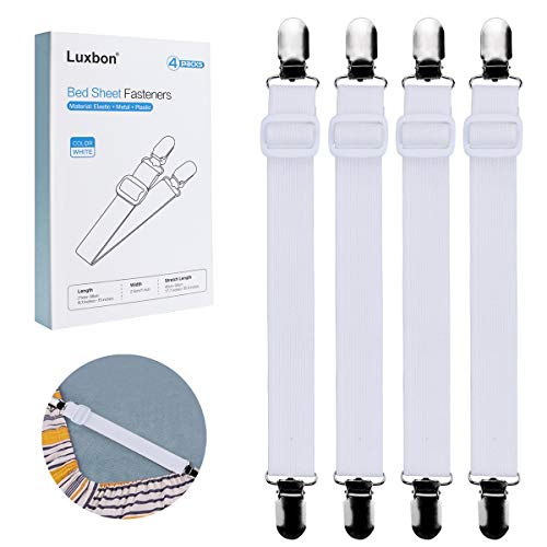 Algopix Similar Product 3 - Aottop Set of 4Pcs Adjustable Bed Sheet