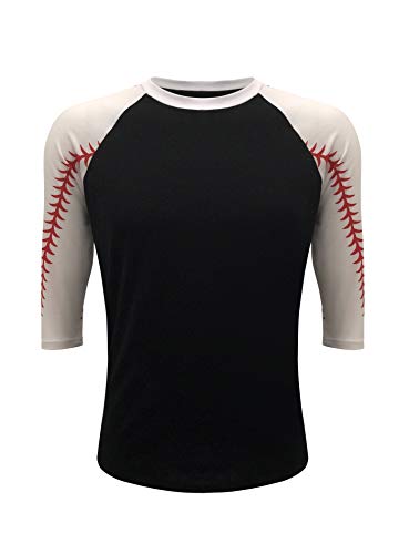 Algopix Similar Product 3 - ILTEX Baseball Softball Raglan Tshirt
