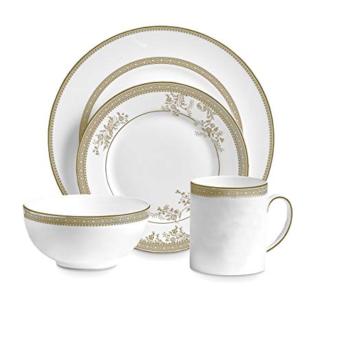 Algopix Similar Product 2 - Vera Wang Wedgwood Vera Lace Gold