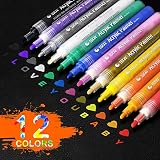 Algopix Similar Product 1 - Acrylic Paint Marker Pens Zoonnis 12