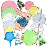 Algopix Similar Product 13 - 15 Pack Silicone Stretch Lids 12pcs