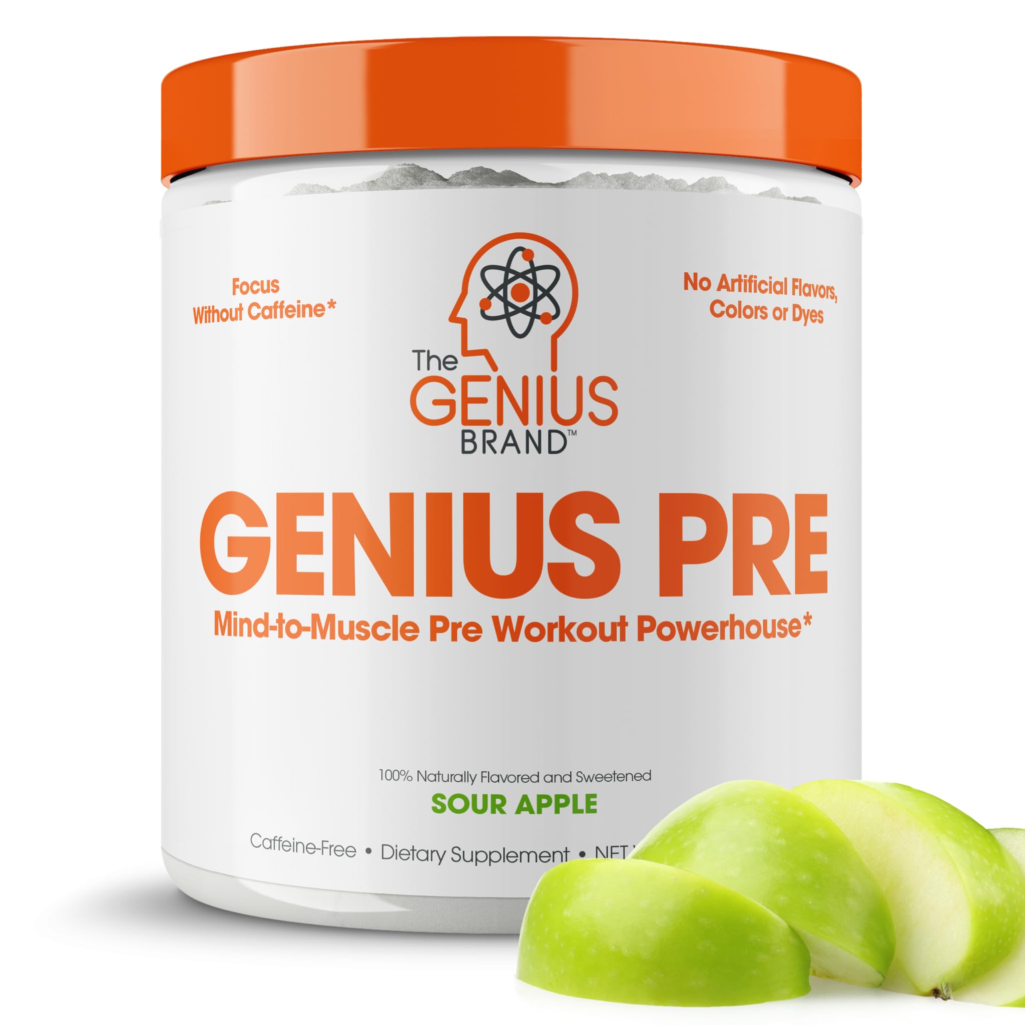 Algopix Similar Product 18 - Genius Pre Workout Powder Sour Apple