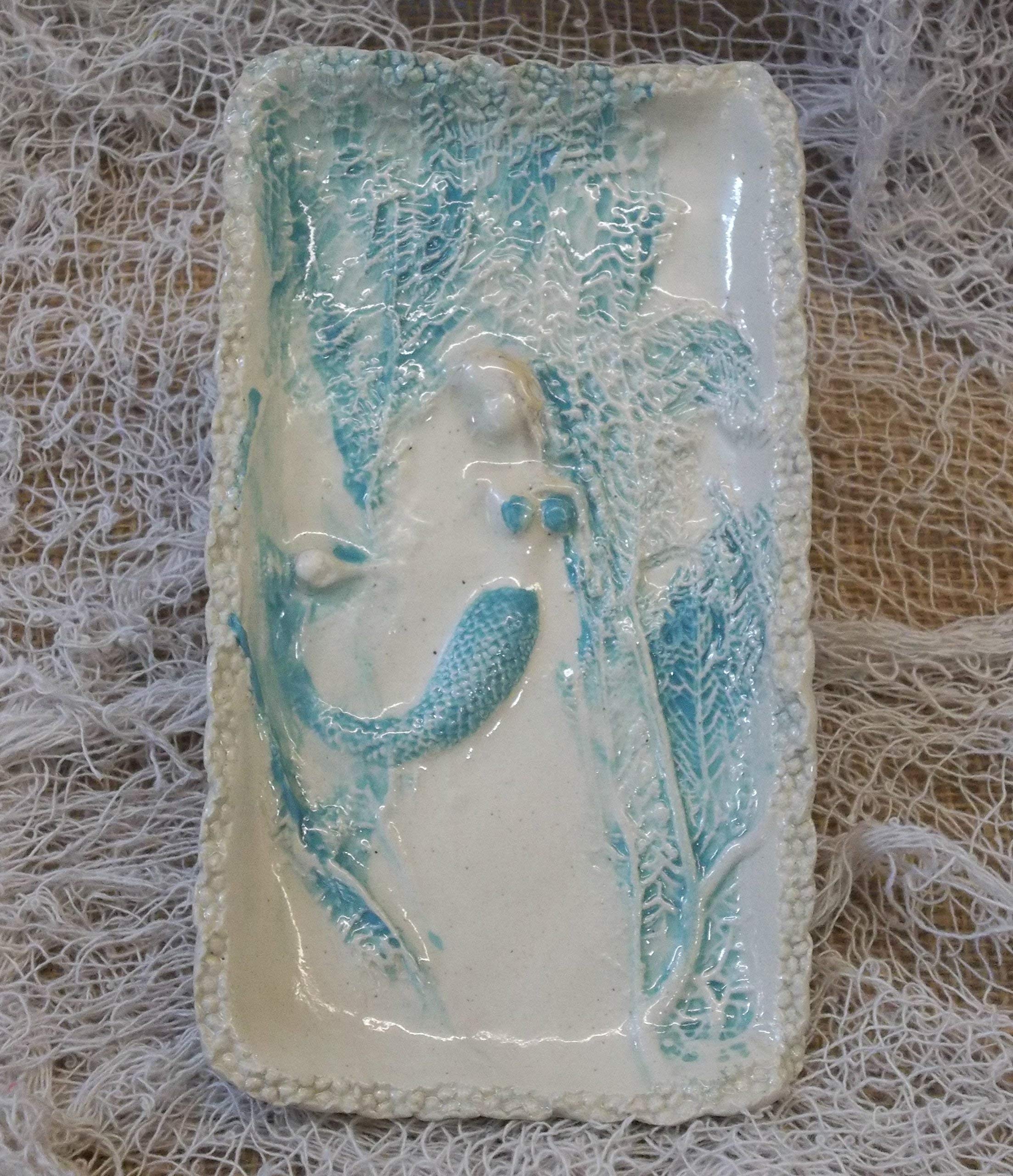 Algopix Similar Product 6 - Ceramic mermaid in the sea butter