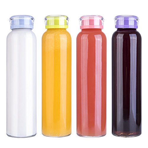Algopix Similar Product 4 - MIU COLOR 4pack Glass Water Bottle