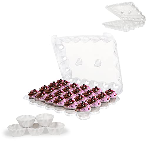 Algopix Similar Product 6 - 24 Compartment Mini Cupcake Containers