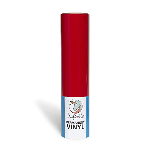 Algopix Similar Product 17 - Craftables Red Vinyl Roll  Permanent