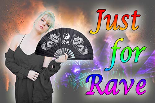 Algopix Similar Product 7 - OMyTea Bamboo Large Rave Folding Hand