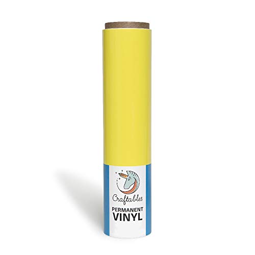 Algopix Similar Product 8 - Craftables Light Yellow Vinyl Roll 