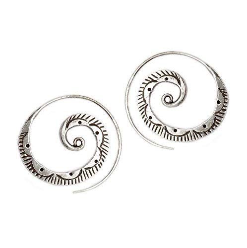 Algopix Similar Product 1 - Handmade Sterling Silver Large Spiral