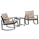Algopix Similar Product 1 - FDW Patio Wicker Furniture Set 3PCS
