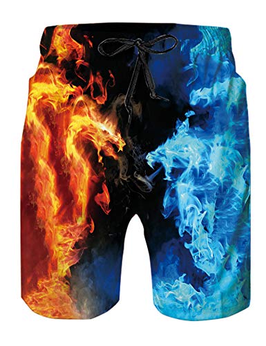 Algopix Similar Product 18 - Leapparel Mens Funny Swim Trunks Quick
