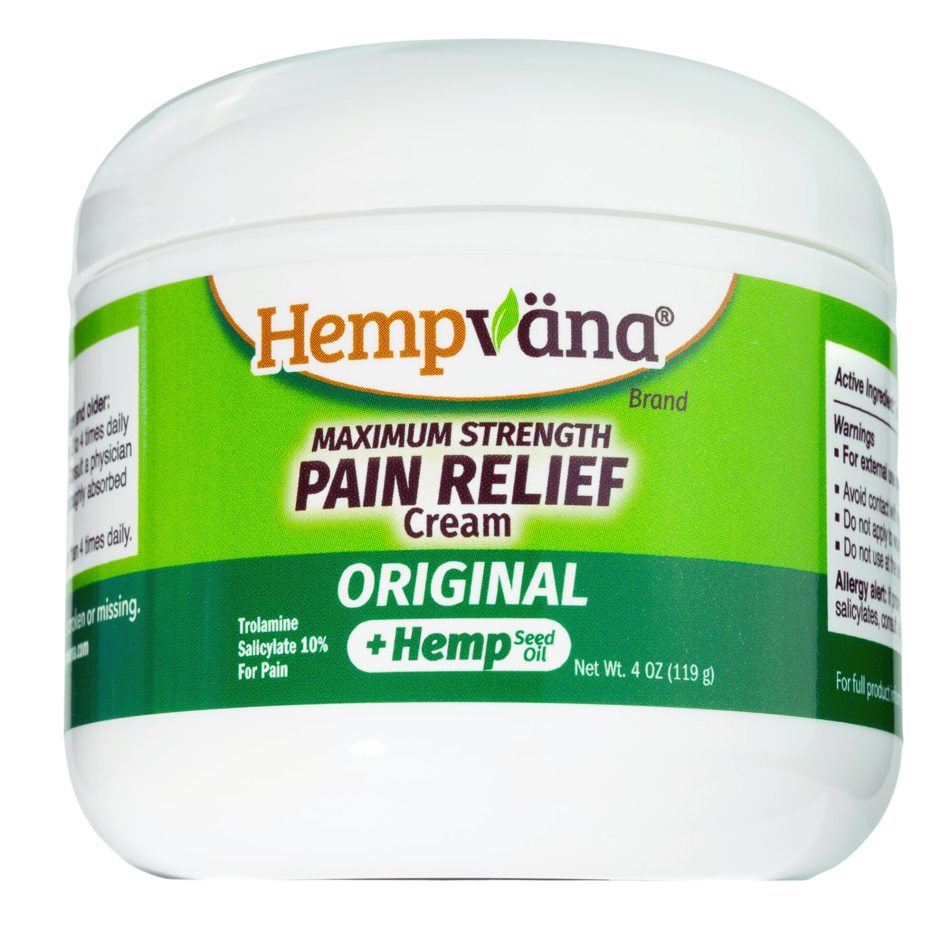 Algopix Similar Product 5 - Hempvana Relief Cream with Seed Extract