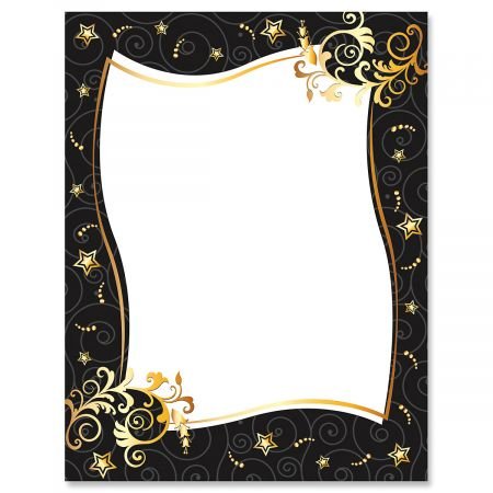 Algopix Similar Product 7 - Stars and Spirals Letter Papers25