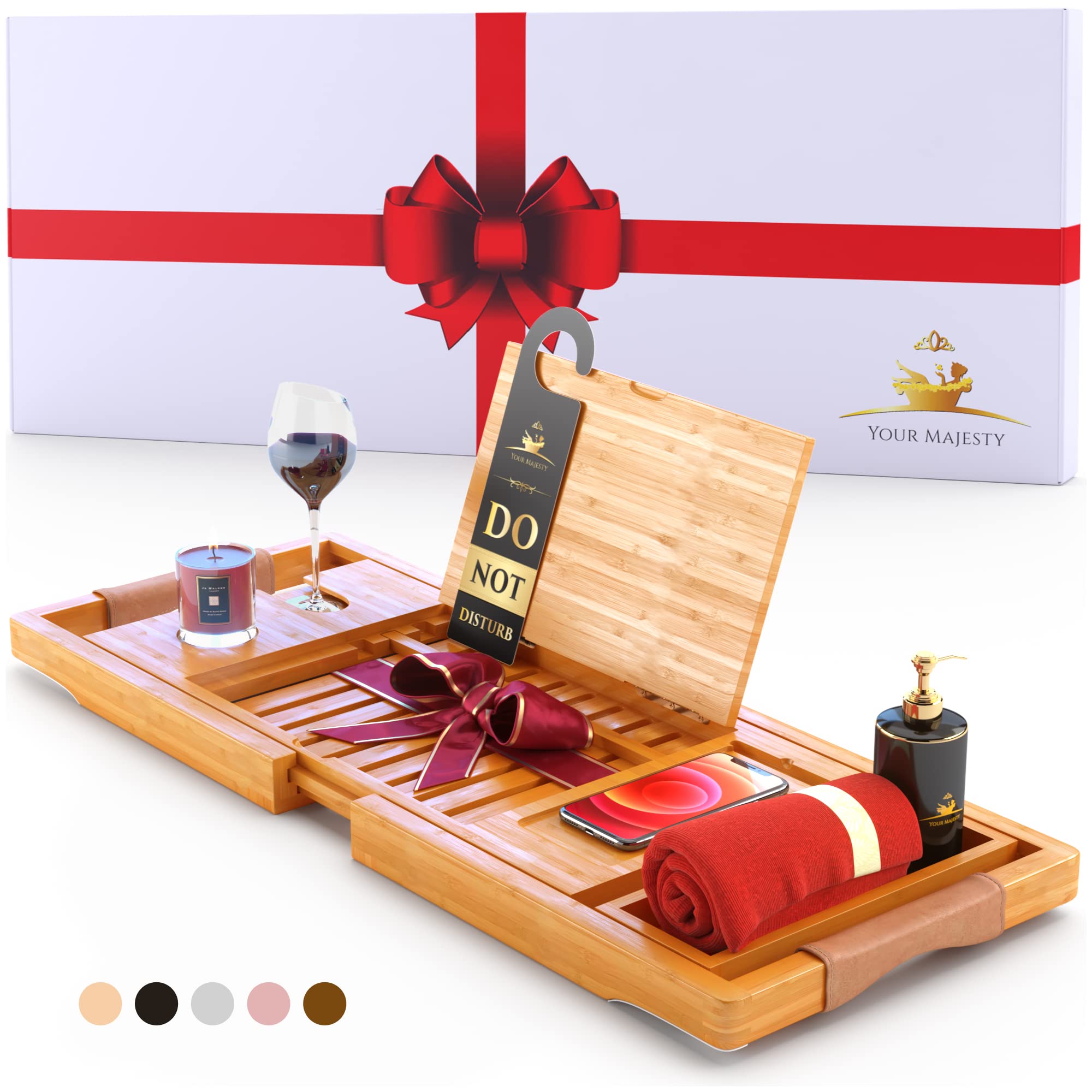 Algopix Similar Product 10 - Your Majesty Luxury Bathtub Tray