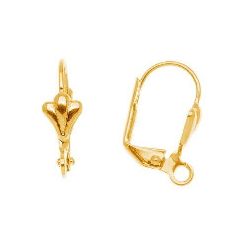 Algopix Similar Product 15 - Beadsmith 22K Gold Plated Leverback