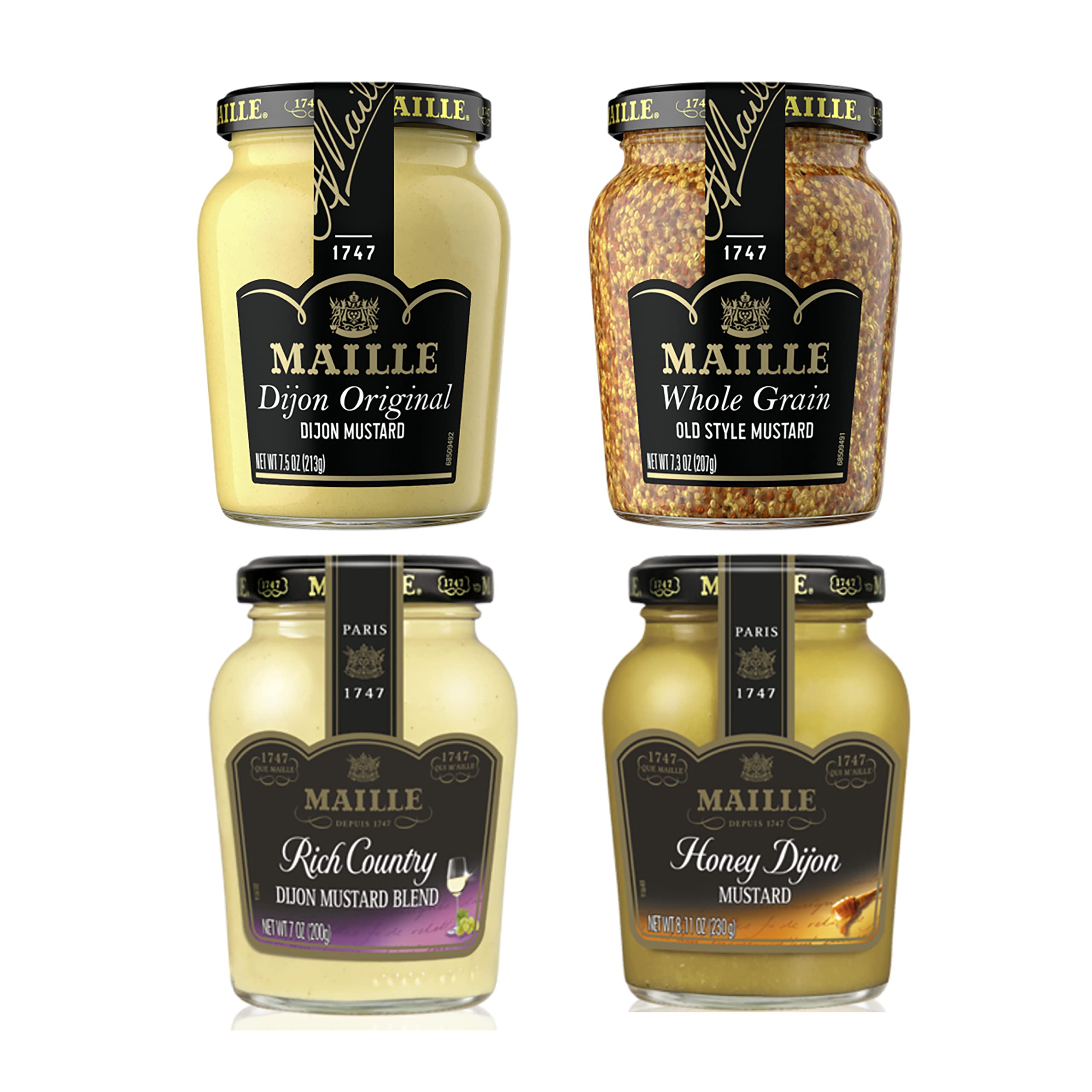 Algopix Similar Product 17 - Maille Mustard Variety Pack 7 Oz 4