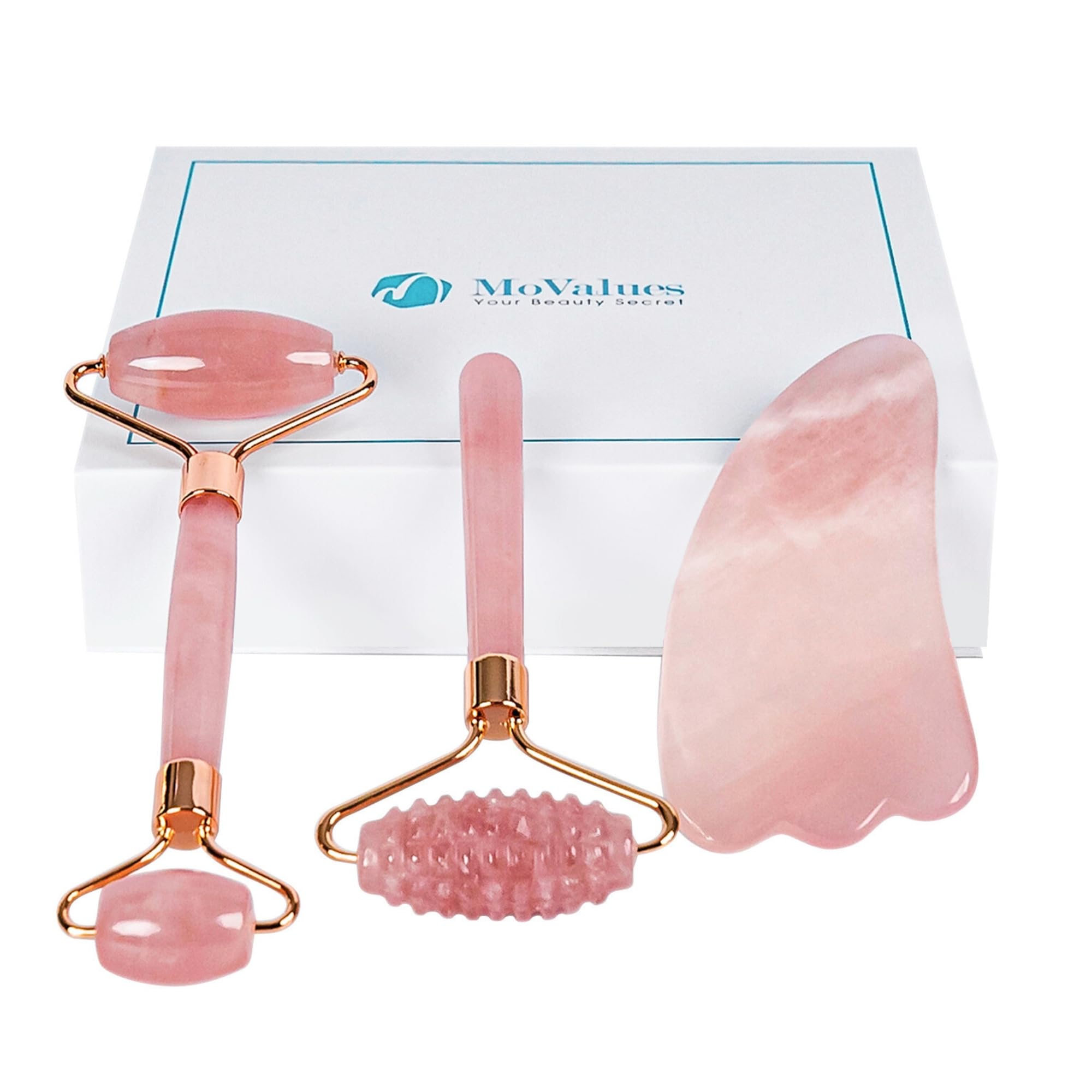 Algopix Similar Product 13 - 4in1 Jade Roller and Gua Sha Set
