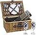 Algopix Similar Product 12 - Wicker Picnic Basket for 2 Persons with