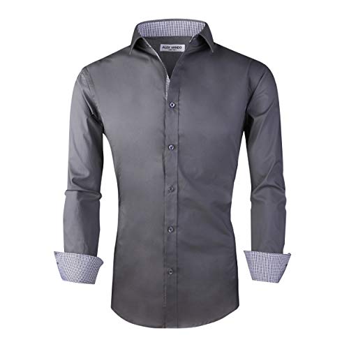 Algopix Similar Product 20 - Alex Vando Mens Dress Shirts Regular