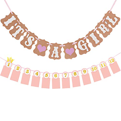 Algopix Similar Product 9 - Noex Direct Paper Garland IT IS A GIRL