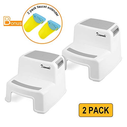 Algopix Similar Product 2 - 2 Step Stool for Kids 2 Pack