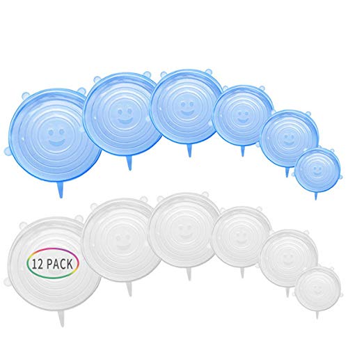 Algopix Similar Product 18 - Silicone Stretch Lids Pack of 12 6