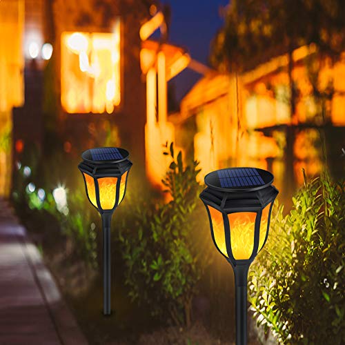 Algopix Similar Product 9 - ALOVECO Solar Flame Lights Outdoor