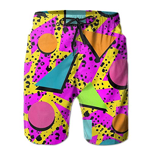 Algopix Similar Product 18 - Vintage 80s Memphis Mens Summer Surf