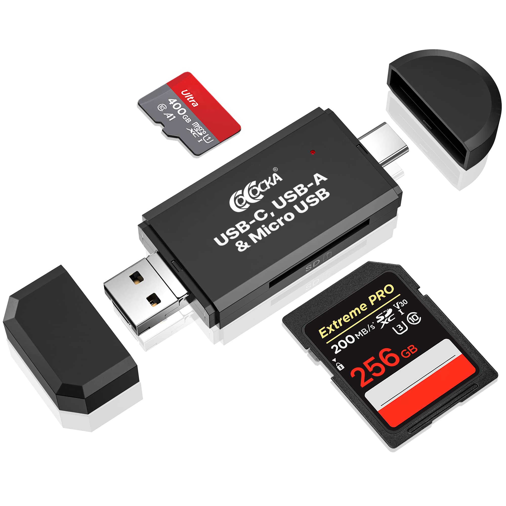 Algopix Similar Product 4 - COCOCKA C Memory Card Reader 3in1